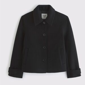 Abercrombie & Fitch Black Pea Coat